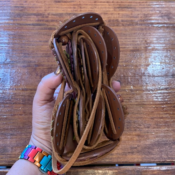 Vintage Boho Floral Leather Belt - Picture 13 of 16